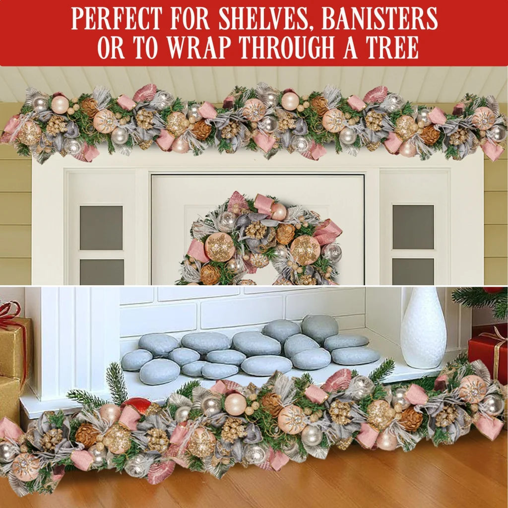 Christabelle Premium 1.8m Christmas Garland Jewelled