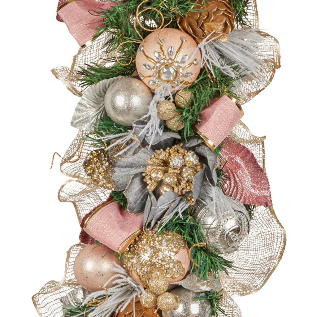 Christabelle Premium 100cm Christmas Garland Jewelled