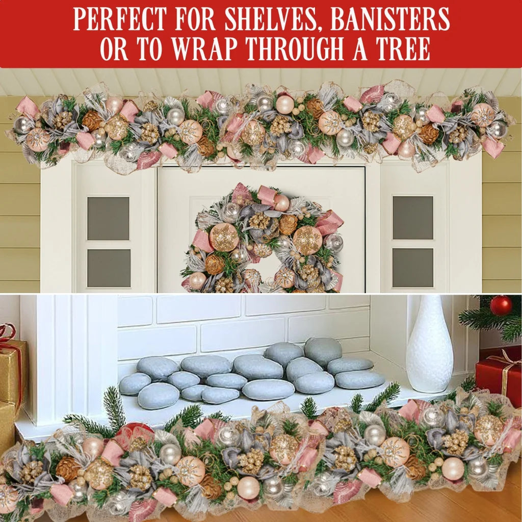 Christabelle Premium 100cm Christmas Garland Jewelled