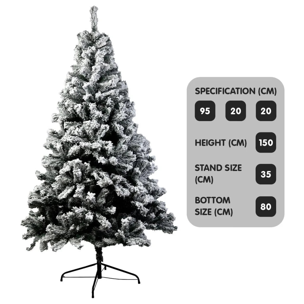 Christabelle Snow-Tipped Artificial Christmas Tree 1.5m