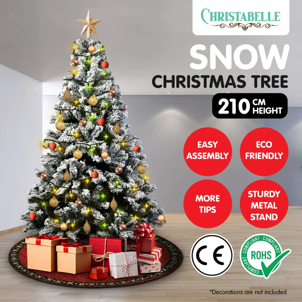 Christabelle Snow-Tipped Artificial Christmas Tree 2.1m