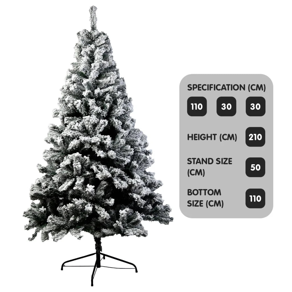 Christabelle Snow-Tipped Artificial Christmas Tree 2.1m