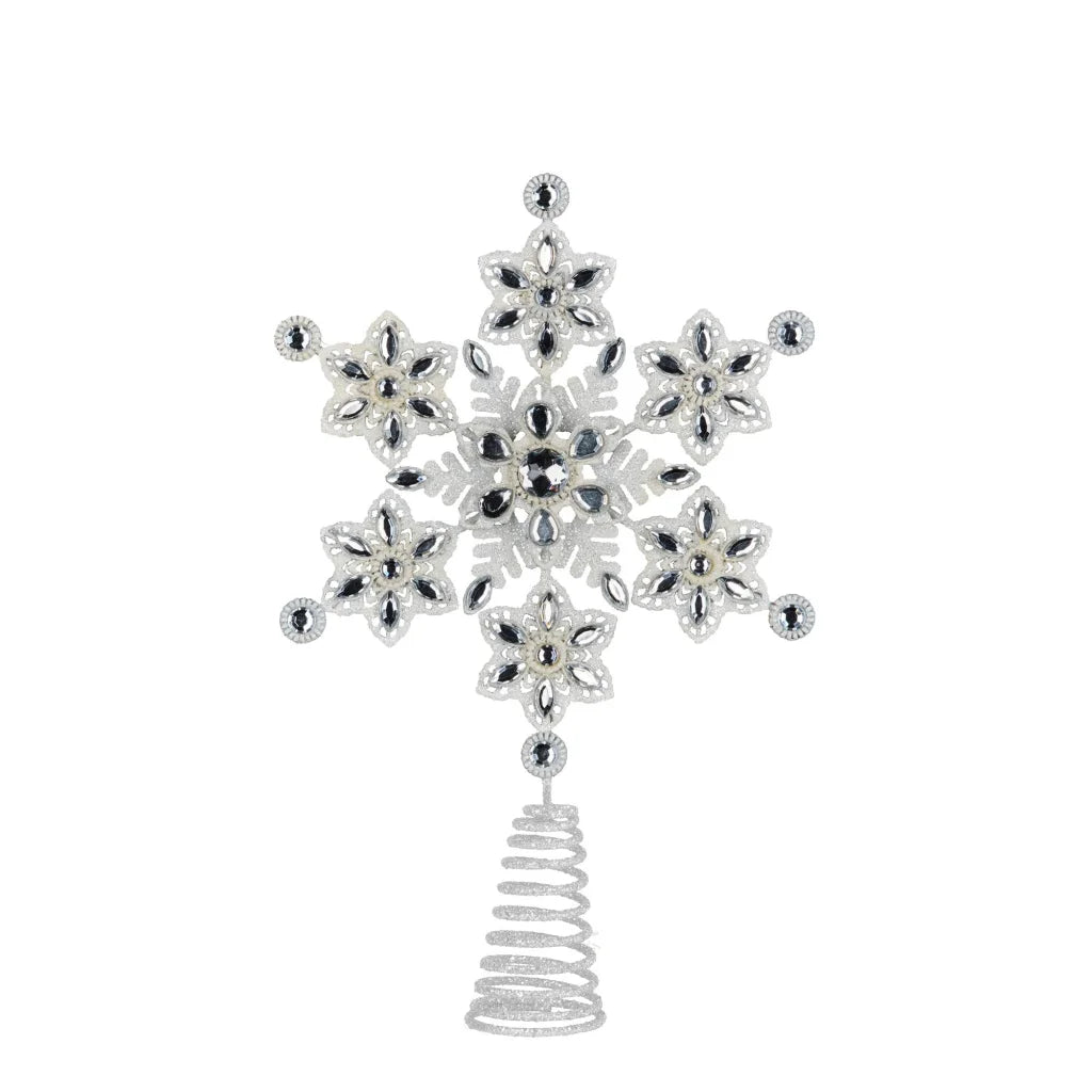 Christabelle Snowflake Christmas Tree Topper Beaded