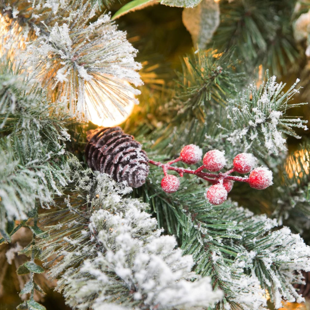 Christabelle Snowy Crown Pine 2.7m Multicolour Pre-Lit