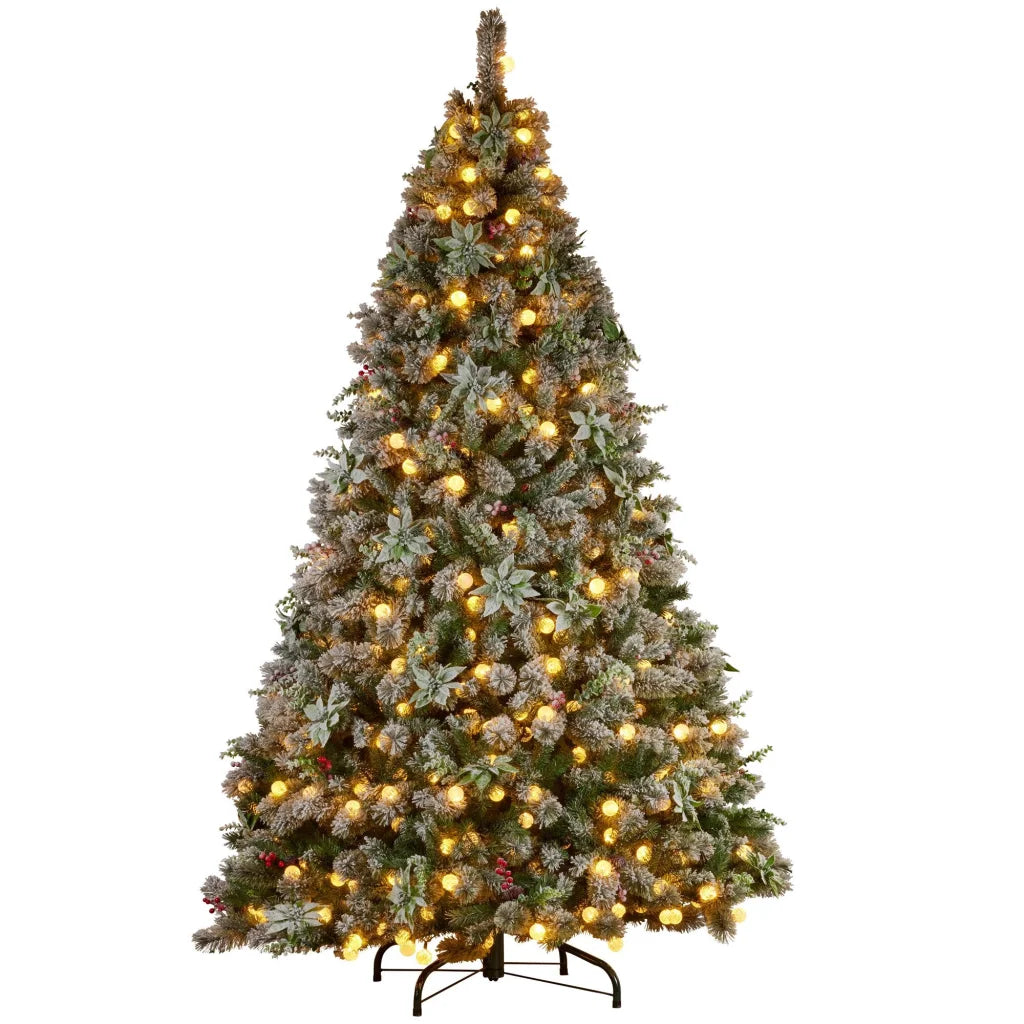 Christabelle Snowy Crown Pine 2.7m Multicolour Pre-Lit