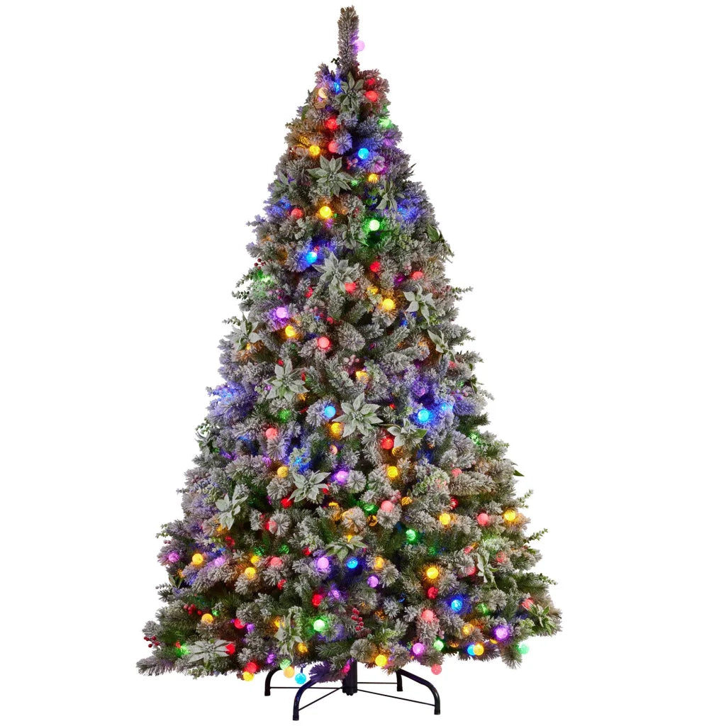 Christabelle Snowy Crown Pine 2.7m Multicolour Pre-Lit