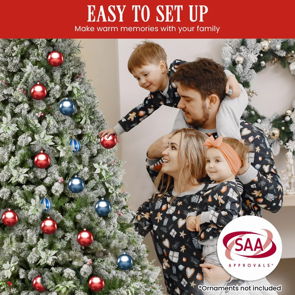 Christabelle Snowy Crown Pine 2.7m Multicolour Pre-Lit