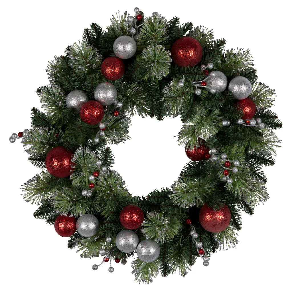 Christabelle Stunning 61cm Christmas Wreath with LED Lights