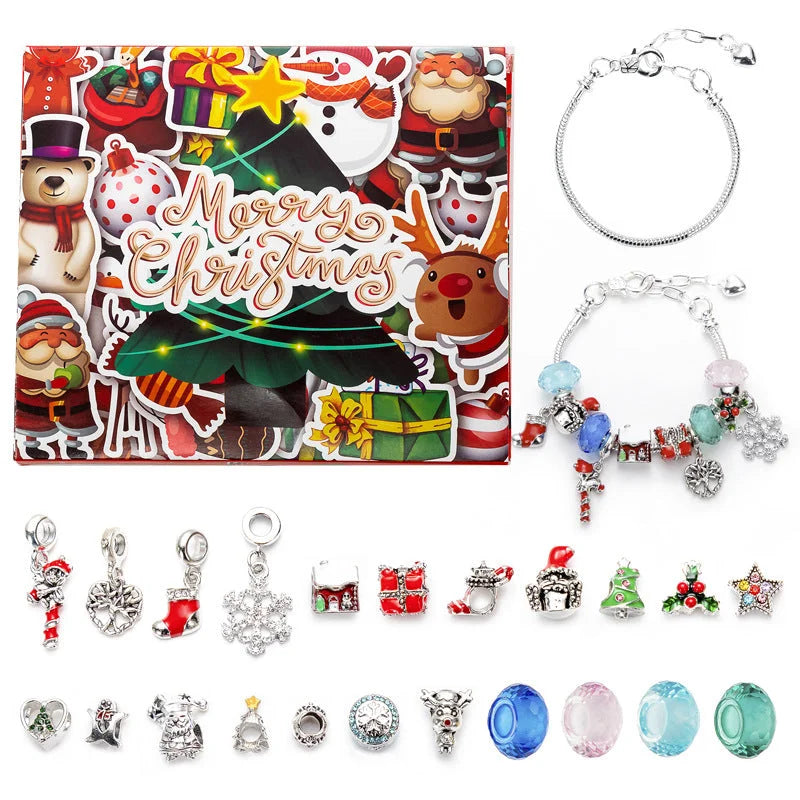 Christmas Charm Bracelet Advent Calendar - 24 Days