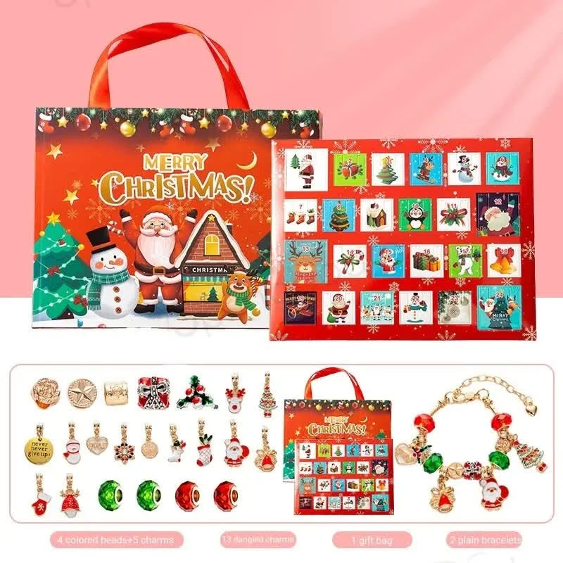 Christmas Charm Bracelet Advent Calendar - Festive Jewelry