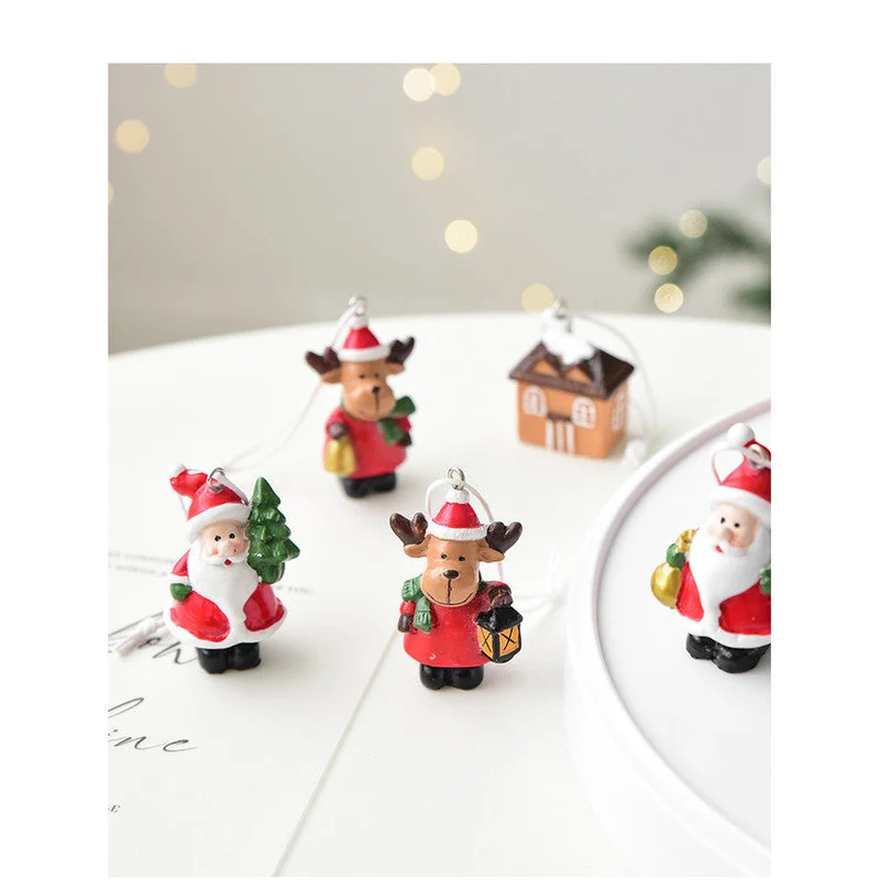 Christmas gift Christmas mini resin snow house Christmas