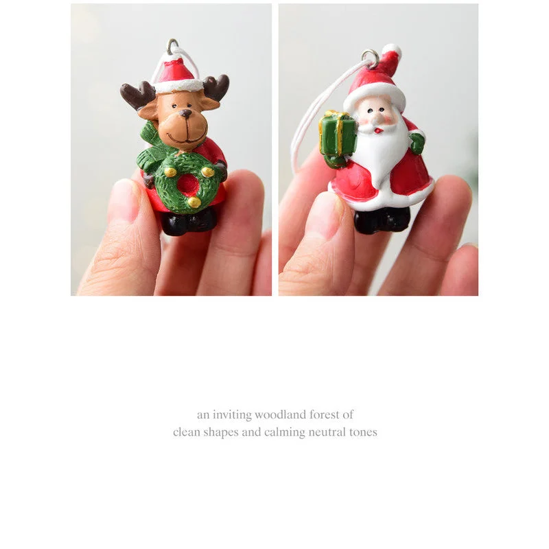 Christmas gift Christmas mini resin snow house Christmas