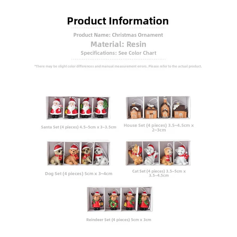 Christmas gift Christmas mini resin snow house Christmas