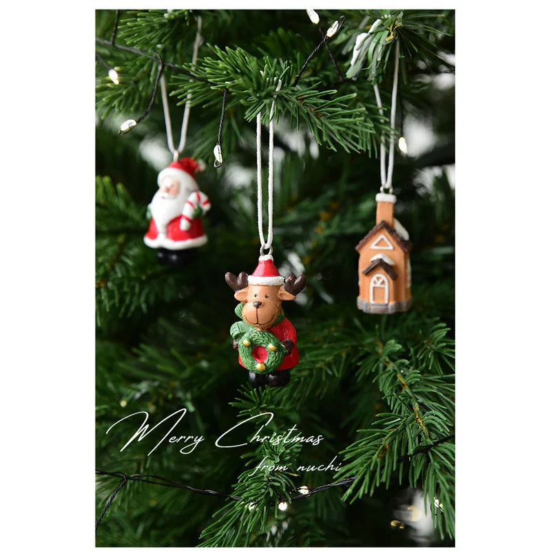 Christmas gift Christmas mini resin snow house Christmas