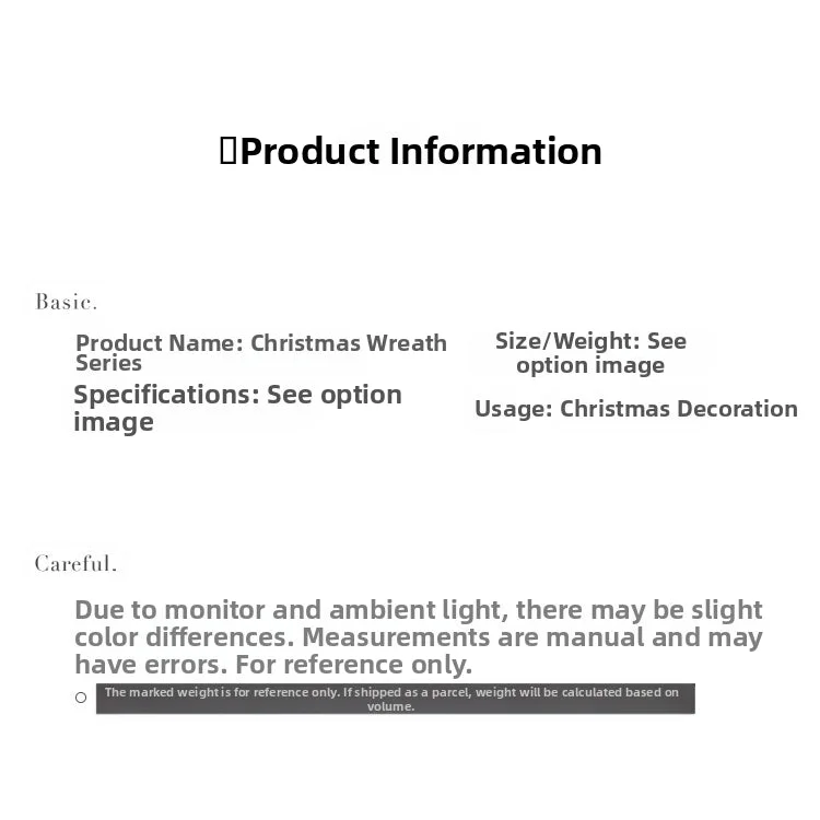 Christmas gift Christmas wreath door hanging - Occasions >