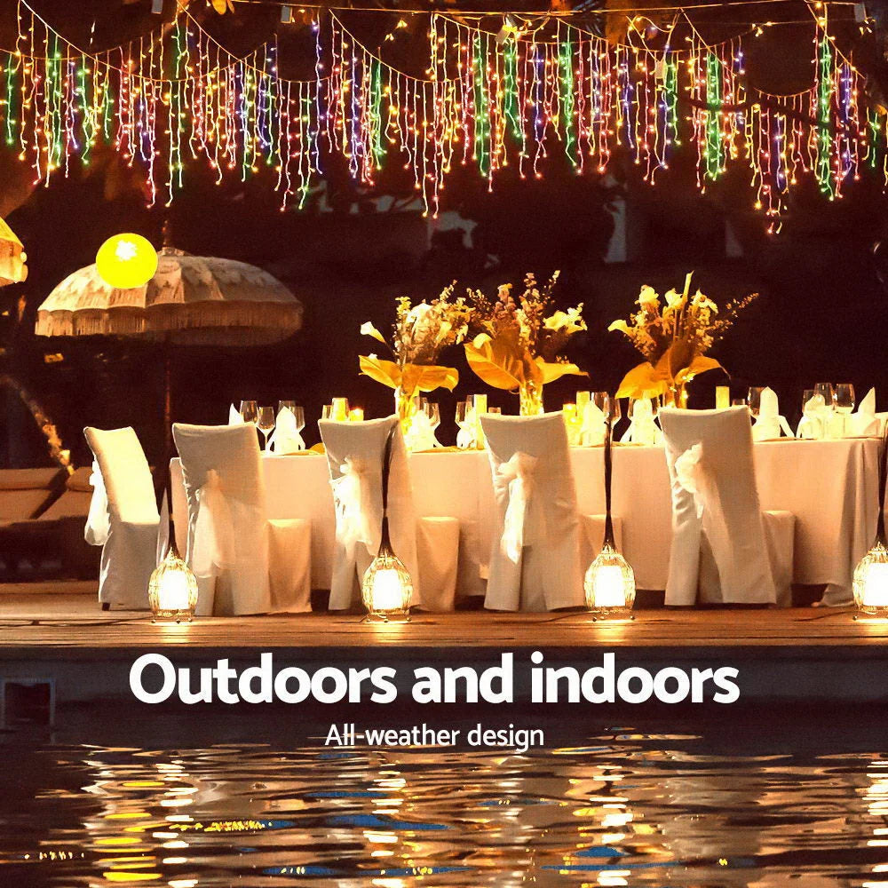 Christmas Icicle Lights 800 LED - Multicolour - Lighting