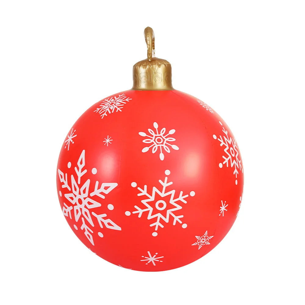 Christmas Inflatable Ball 60cm Decoration Giant Bauble - Red