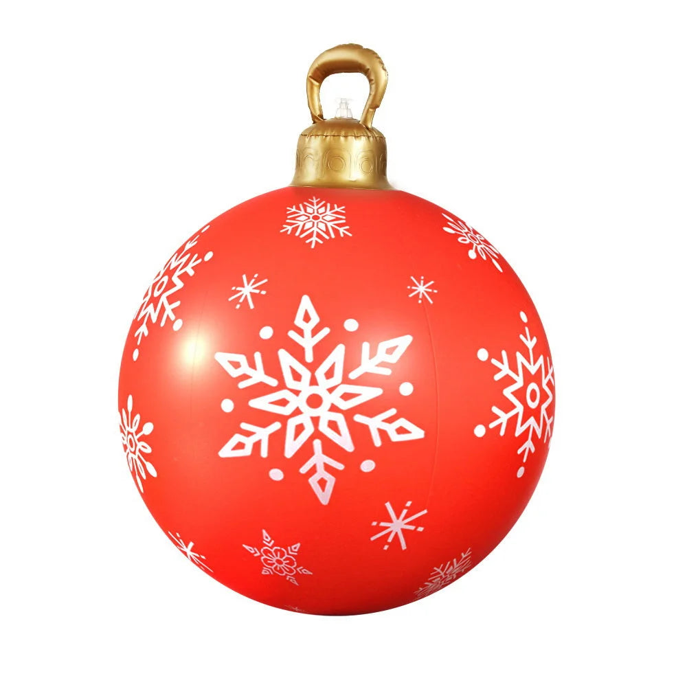 Christmas Inflatable Ball 60cm Decoration Giant Bauble - Red