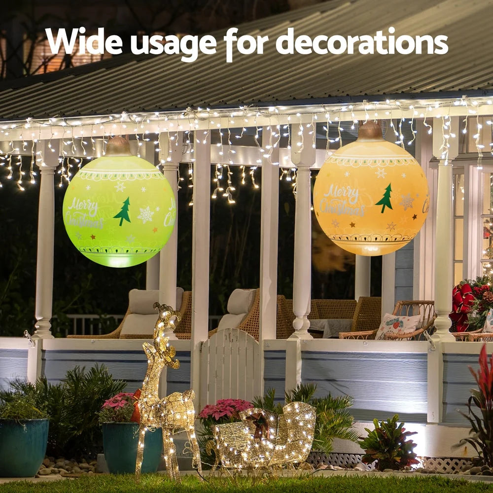 Christmas Inflatable Ball 60CM LED Illuminated Xmas