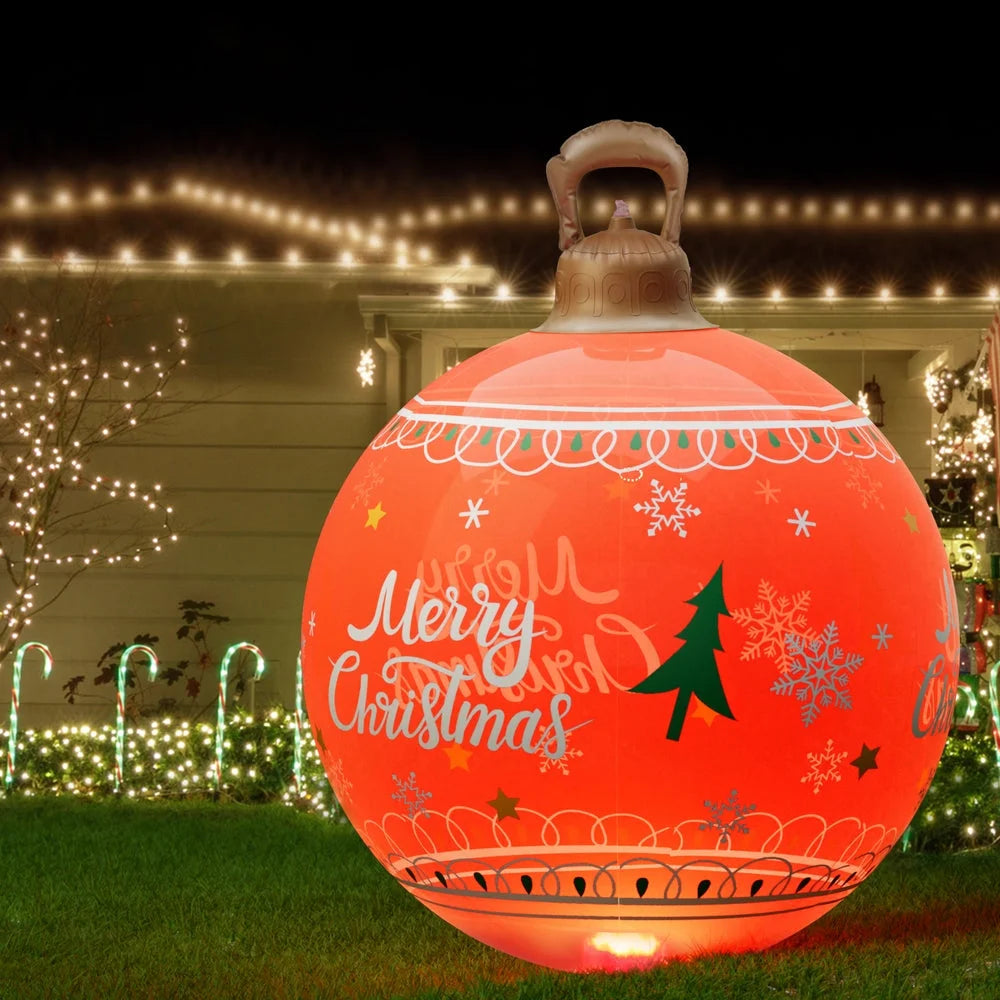 Christmas Inflatable Ball 60cm LED Illuminated Xmas