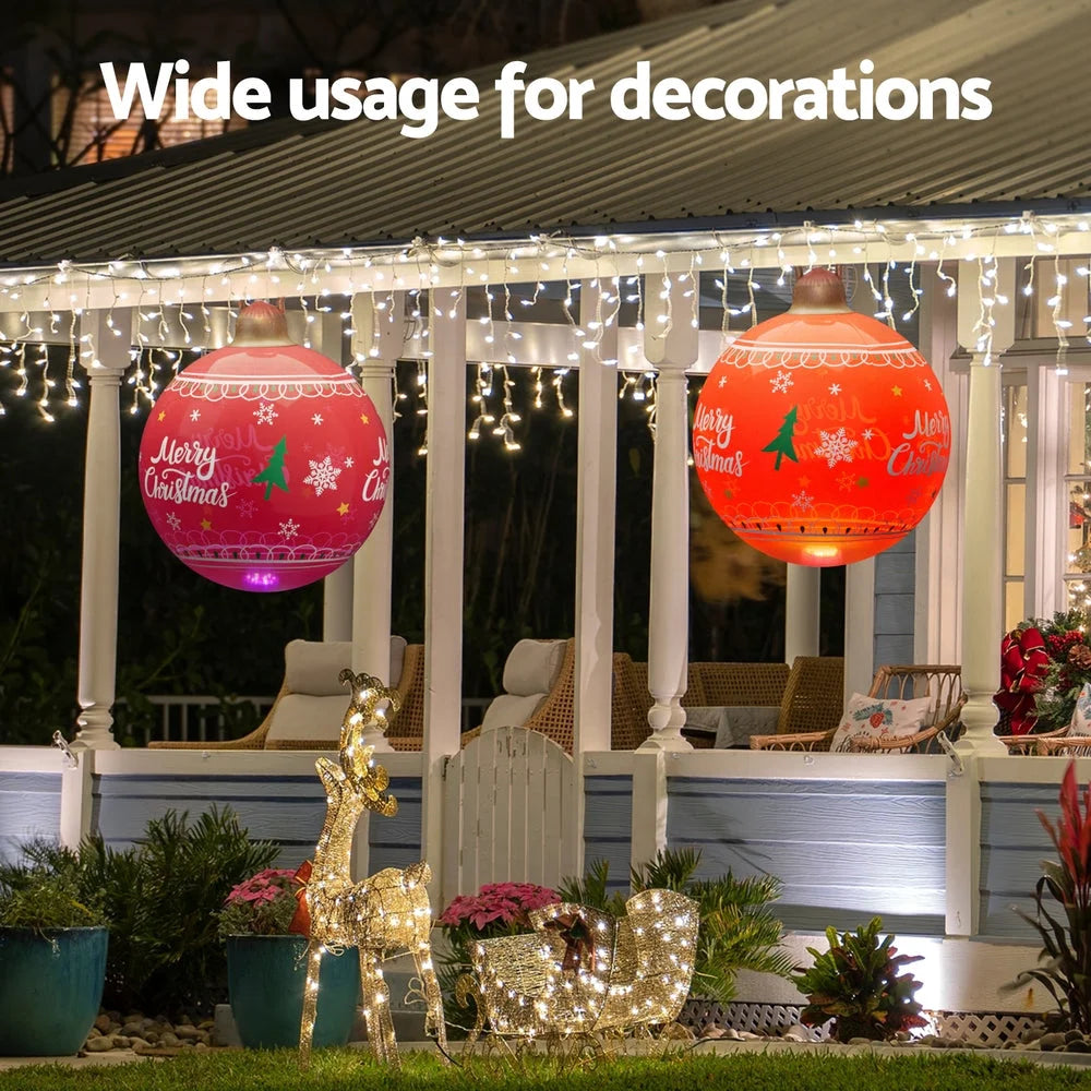 Christmas Inflatable Ball 60cm LED Illuminated Xmas