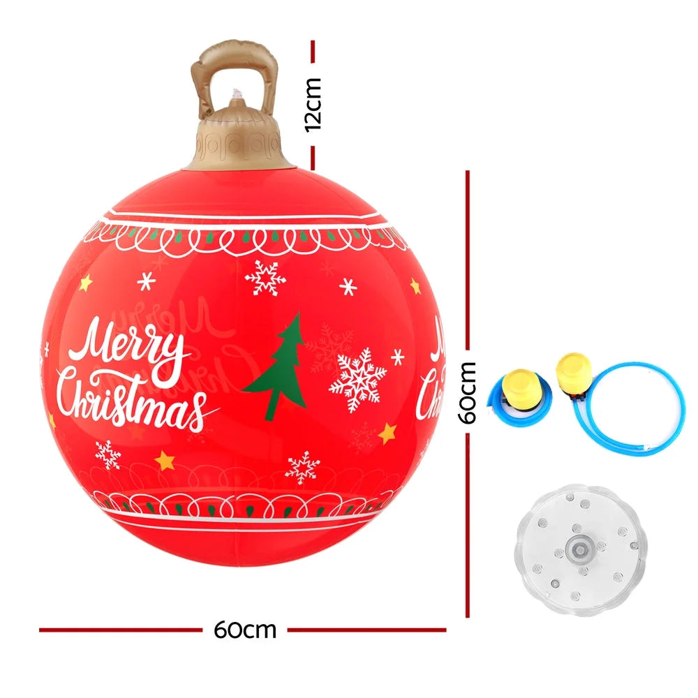 Christmas Inflatable Ball 60cm LED Illuminated Xmas
