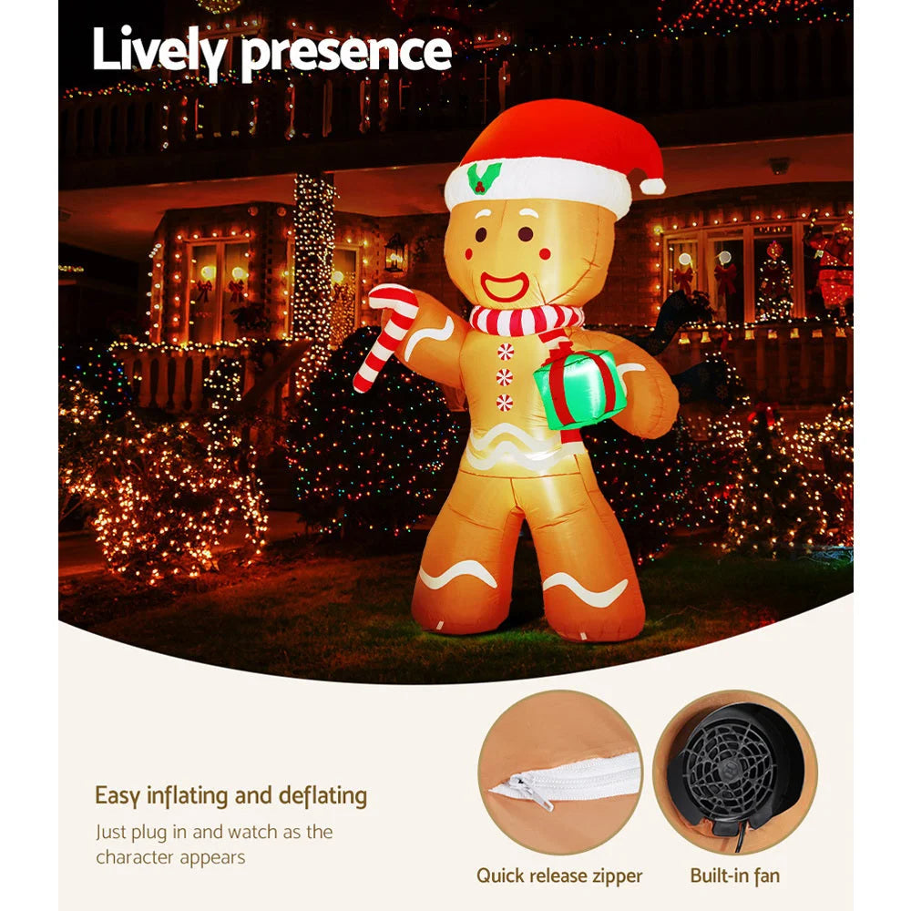Christmas Inflatable Bear Doll 2.4M Outdoor Decorations
