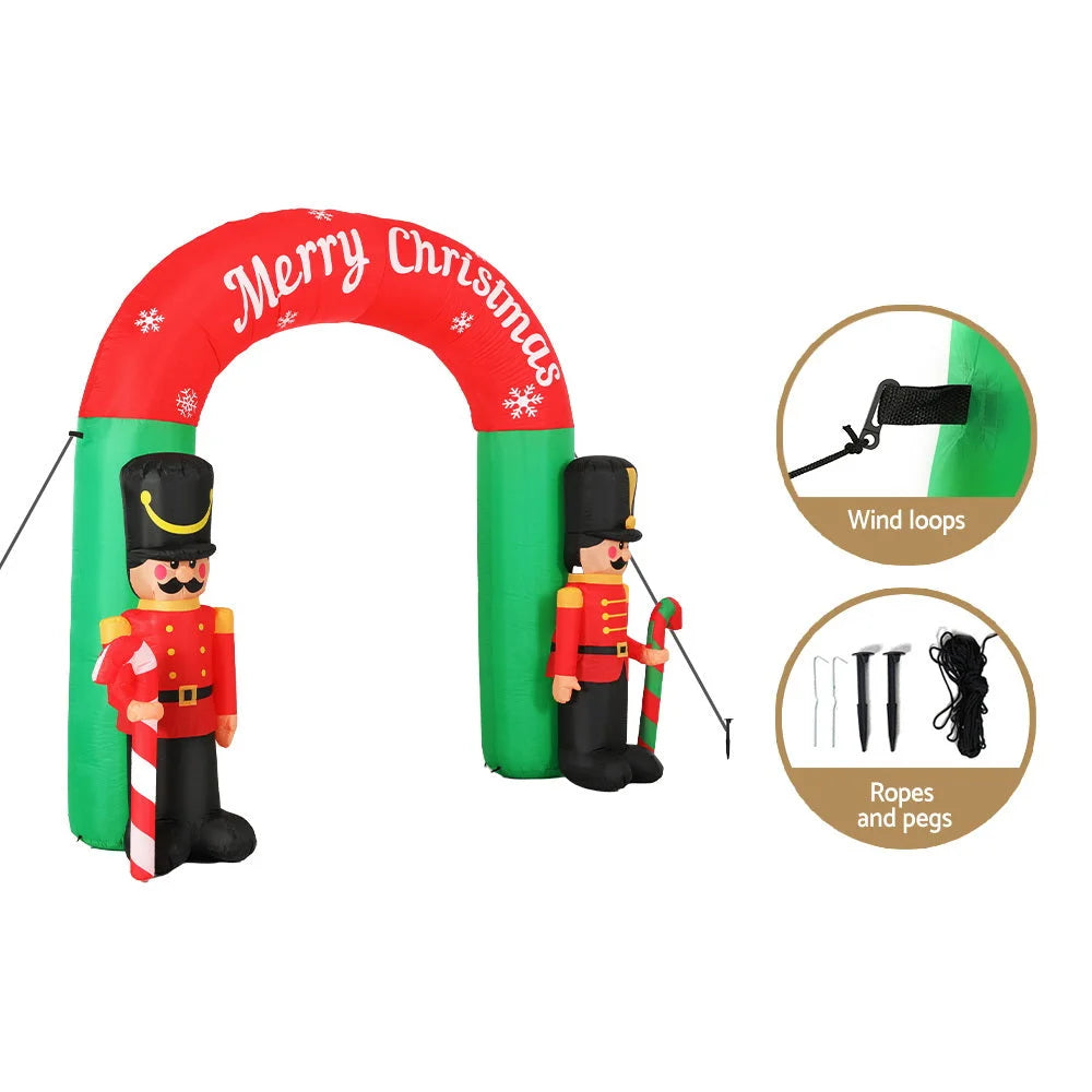 Christmas Inflatable Nutcracker Archway 3M Outdoor