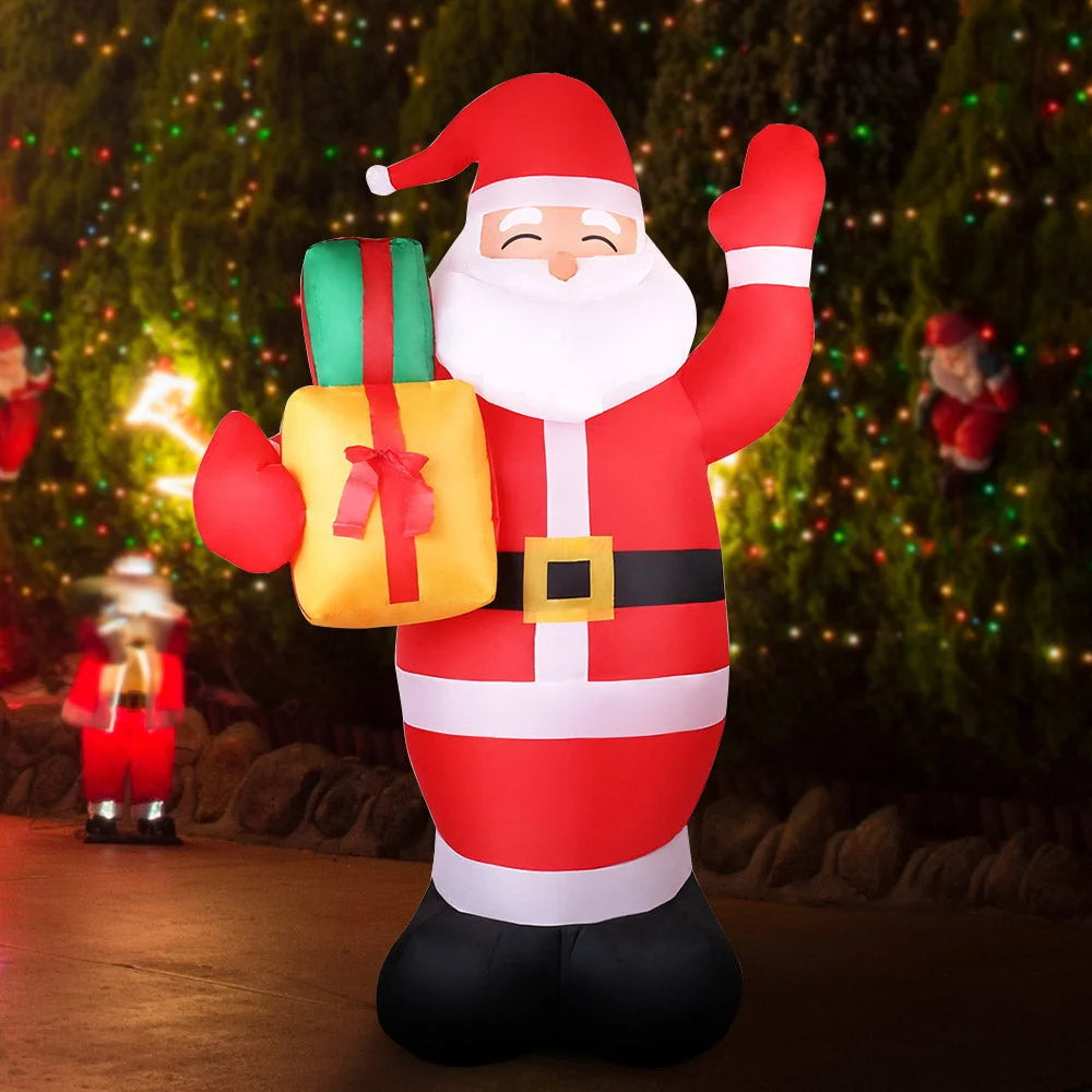 Christmas Inflatable Santa 2.4M - Xmas Light Decor LED