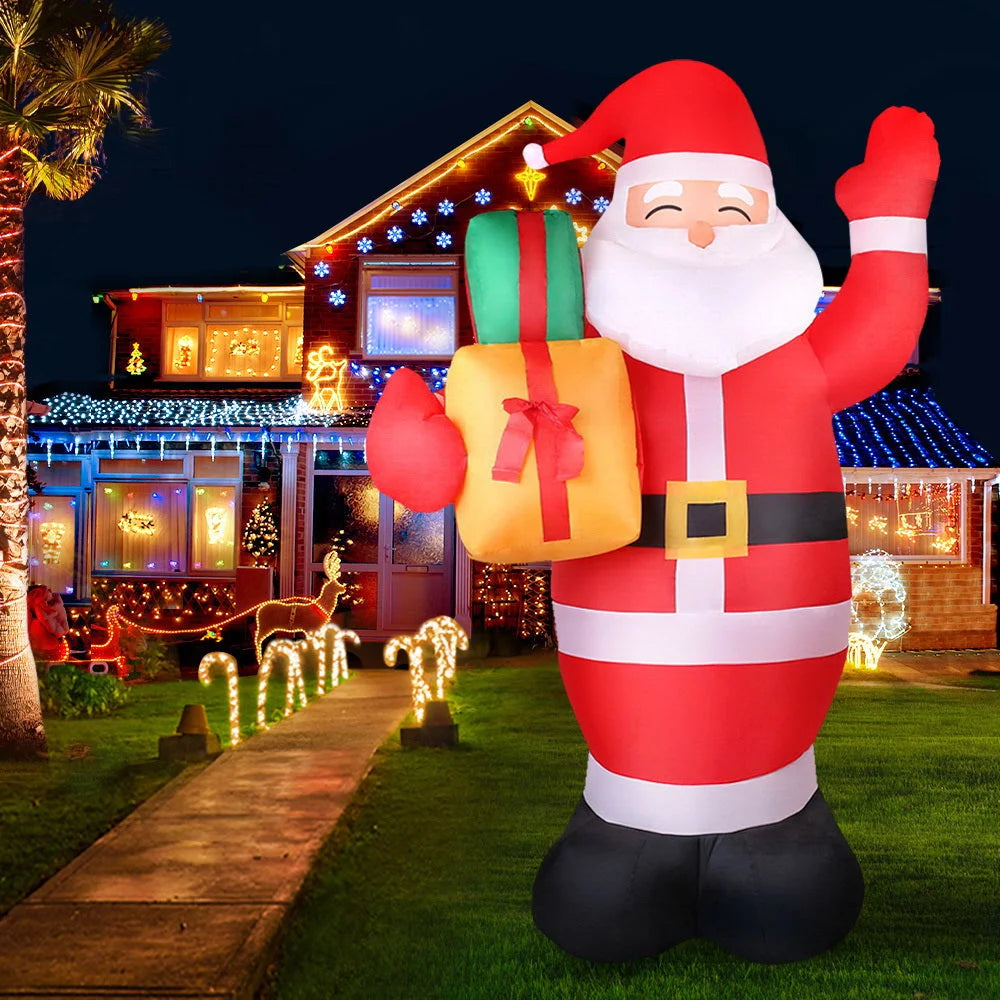 Christmas Inflatable Santa 2.4M - Xmas Light Decor LED