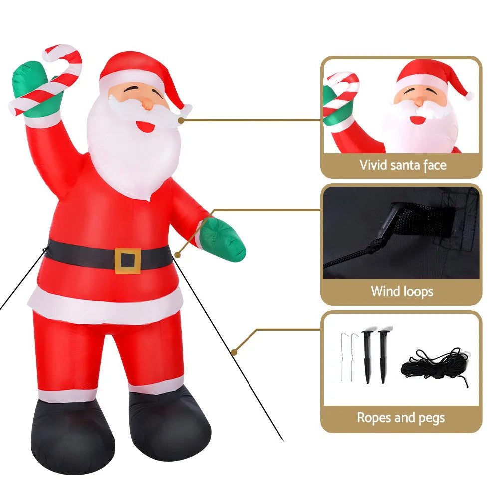 Christmas Inflatable Santa 3M Xmas Outdoor Decorations