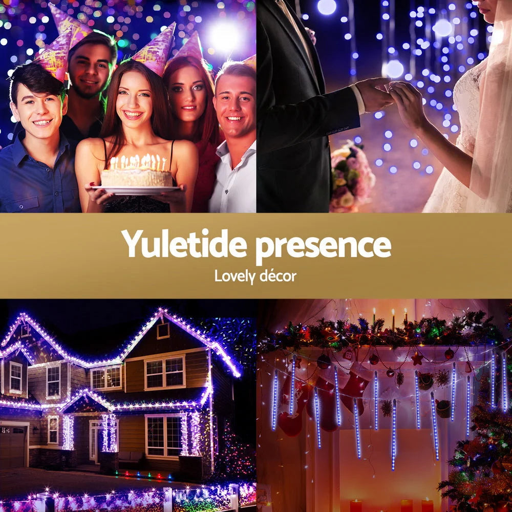 Christmas Lights 288 LED 7M Icicle Falling Meteor