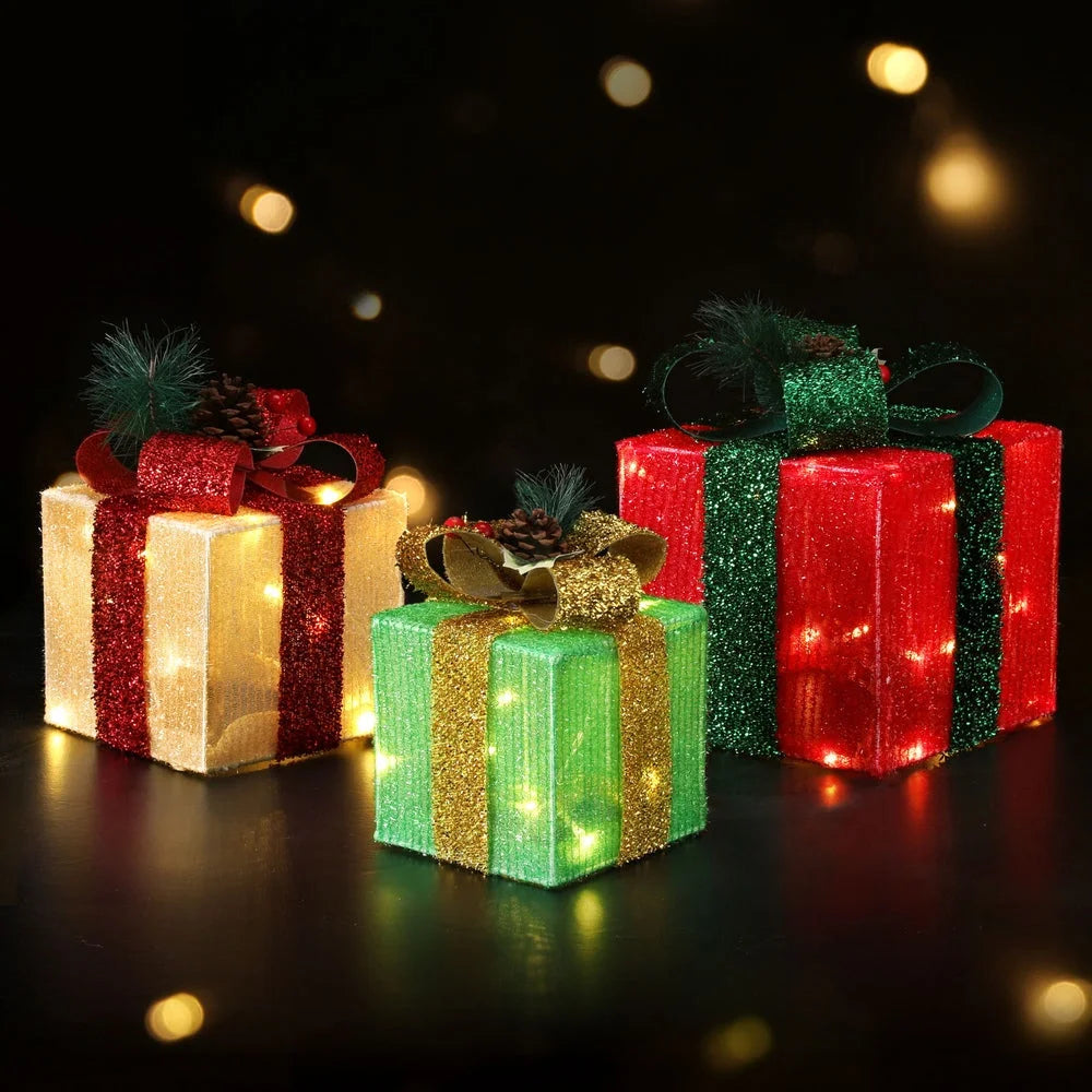 Christmas Lights 3PCS 60 LED Fairy Light Gift Box