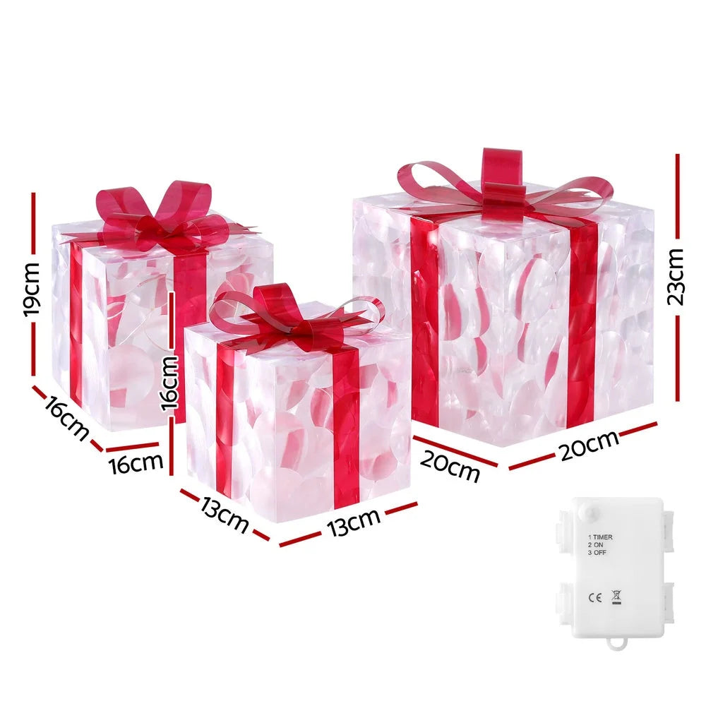 Christmas Lights 3PCS 70 LED Fairy Light Gift Box