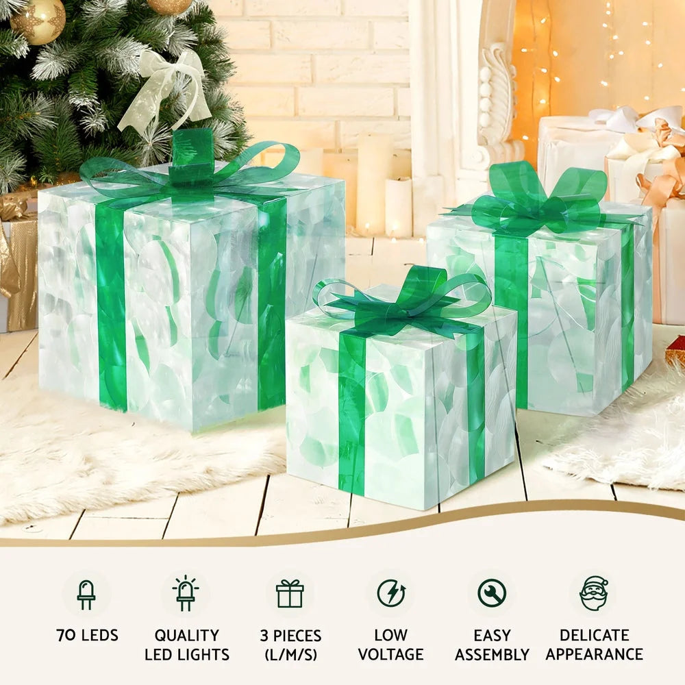 Christmas Lights 3PCS 70 LED Fairy Light Gift Box