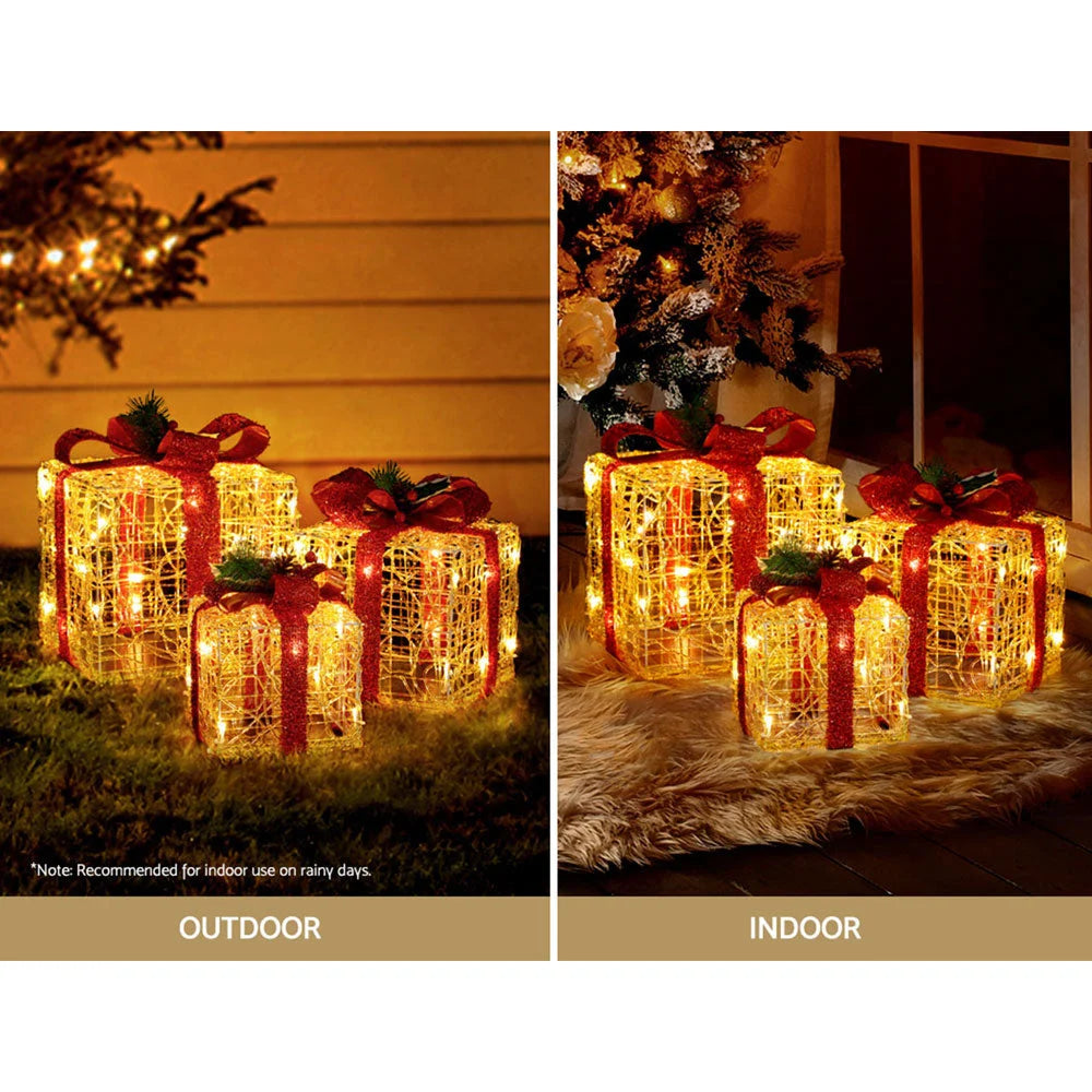 Christmas Lights 48 LED Fairy Light Gift Box 3PCS