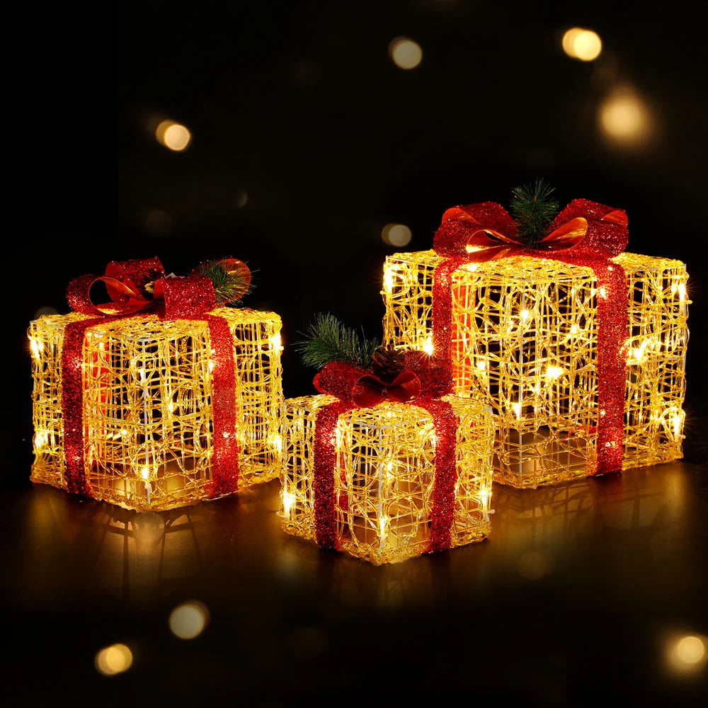 Christmas Lights 48 LED Fairy Light Gift Box 3PCS