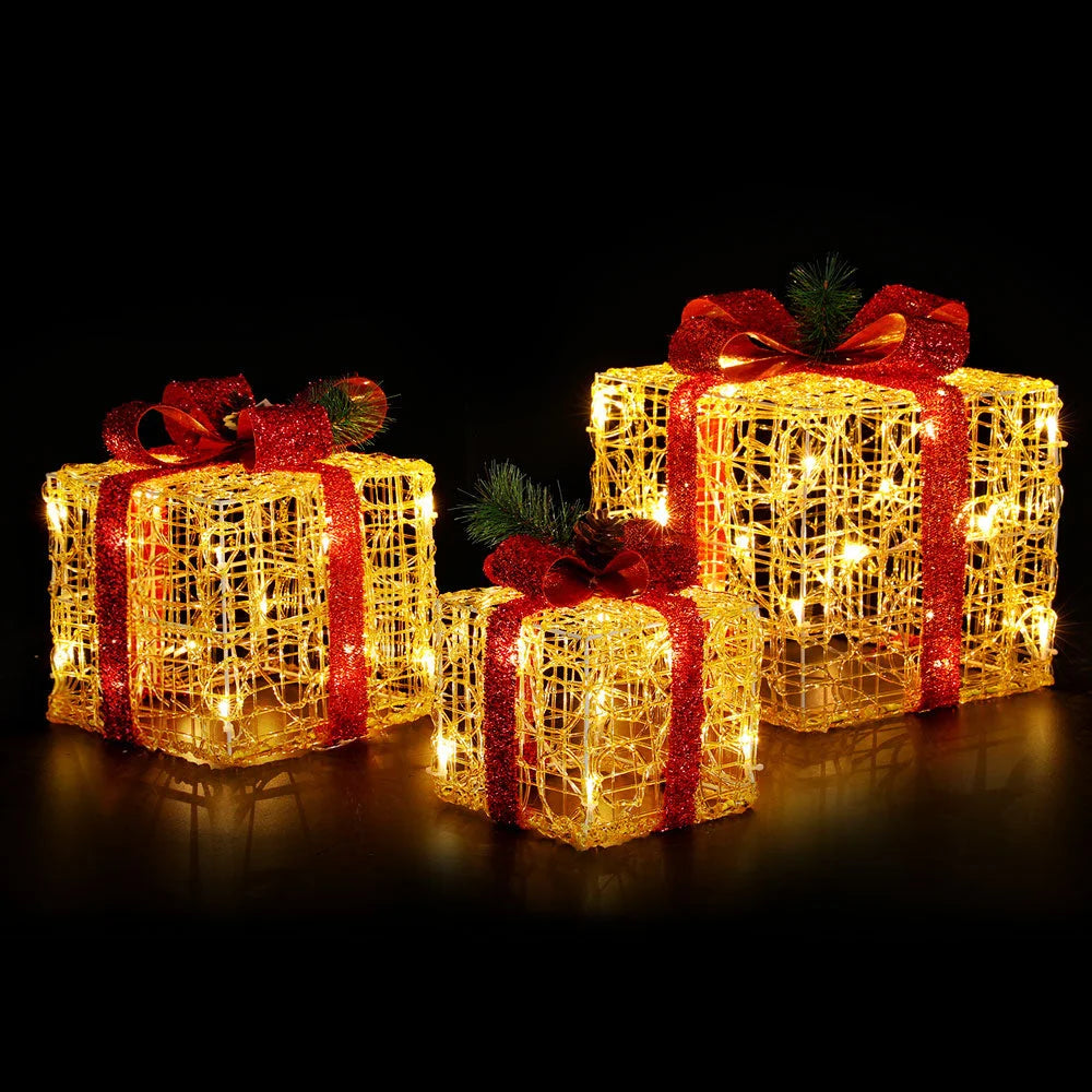Christmas Lights 48 LED Fairy Light Gift Box 3PCS