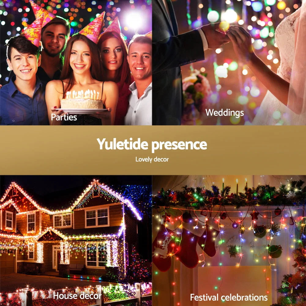 Christmas Lights Icicle Light 32M 960 LED Multi-Coloured