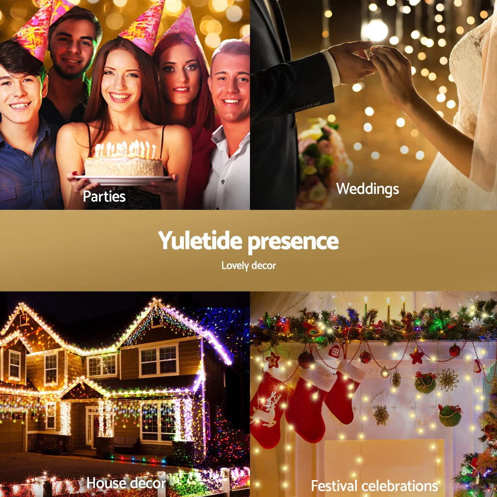 Christmas Lights Icicle Light 32M 960 LED Warm White