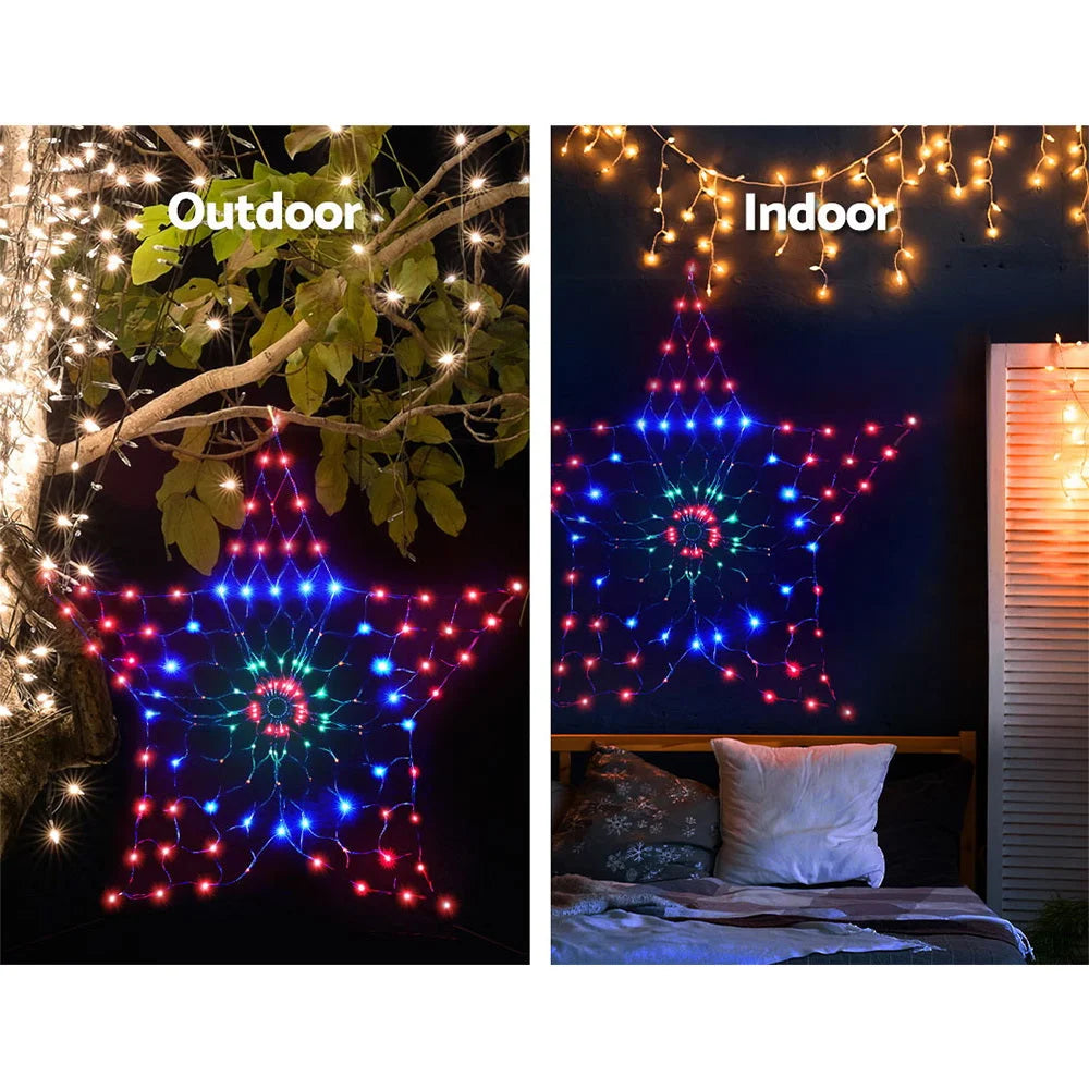 Christmas Lights Motif LED Star Net Waterproof Outdoor