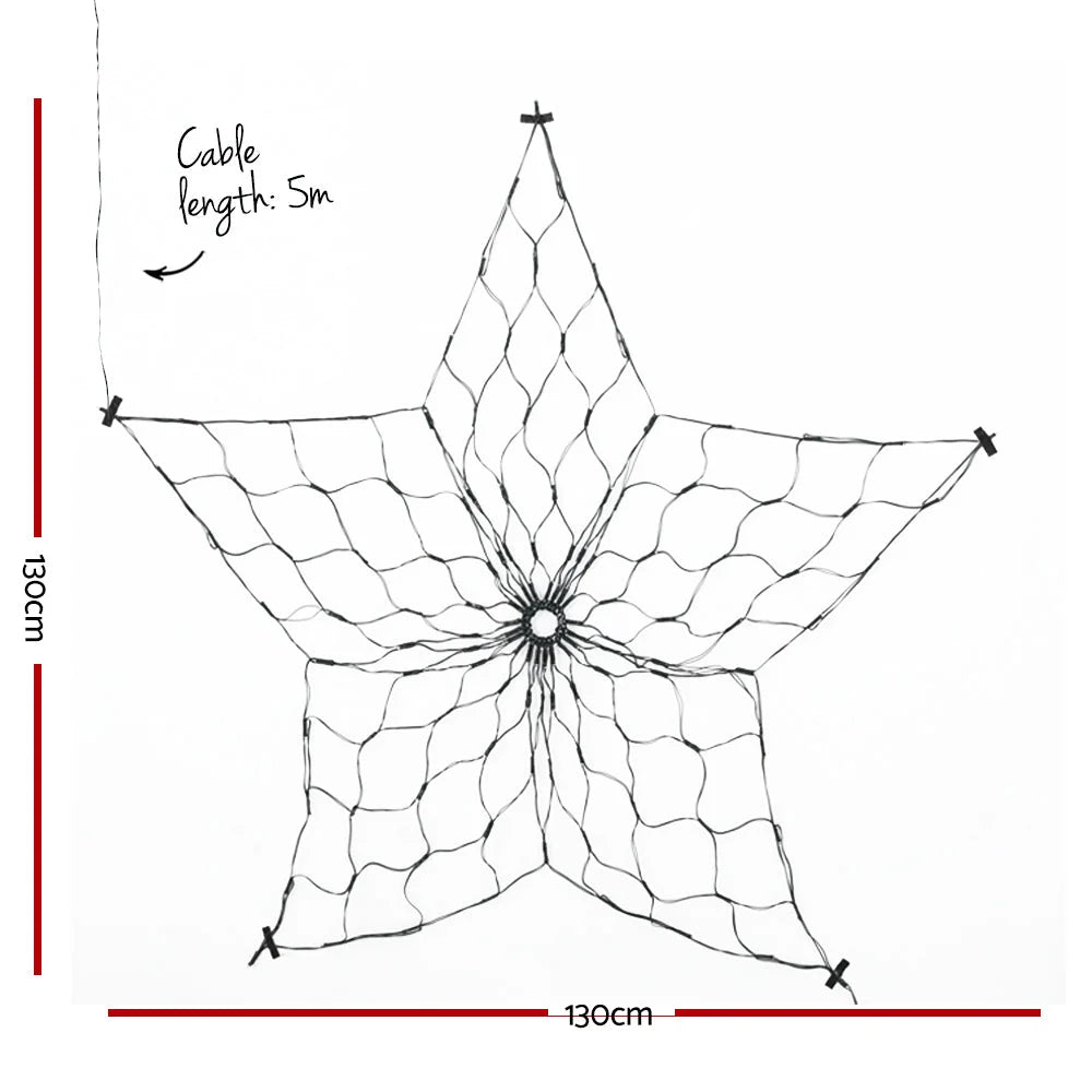 Christmas Lights Motif LED Star Net Waterproof Outdoor
