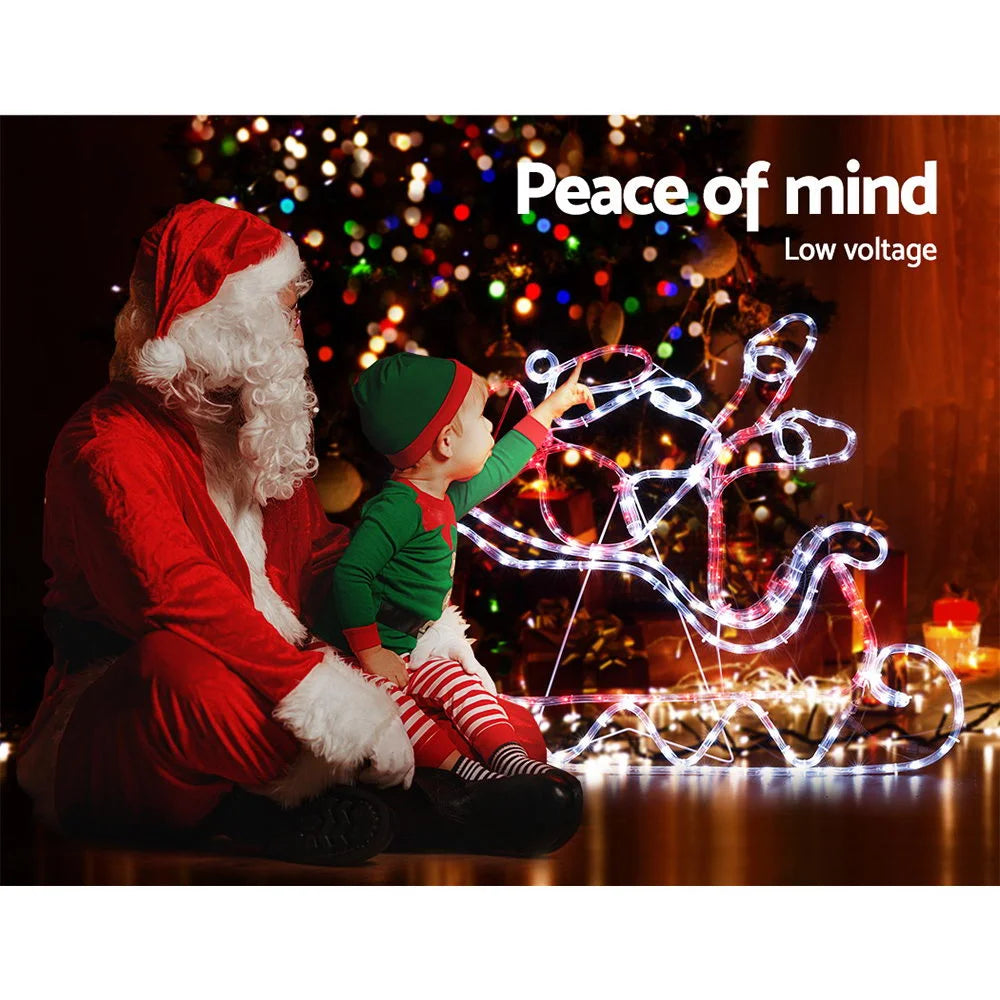 Christmas Motif Lights LED Rope Reindeer Waterproof
