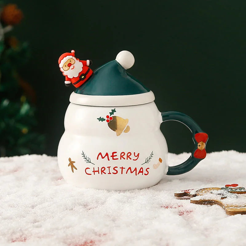 Christmas Mug Gift Set Ceramic Cup with Gift Box - Bell