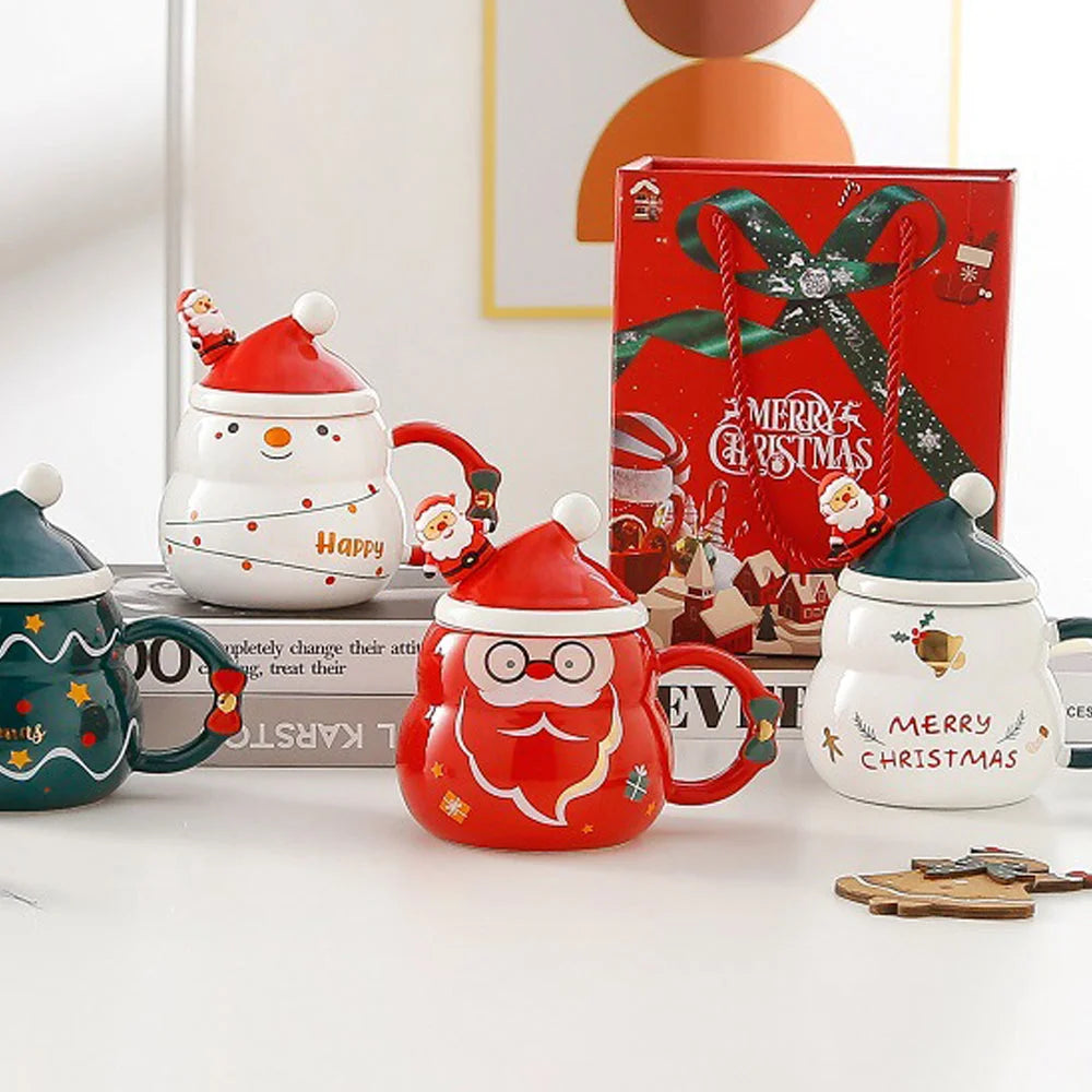 Christmas Mug Gift Set Ceramic Cup with Gift Box - Bell