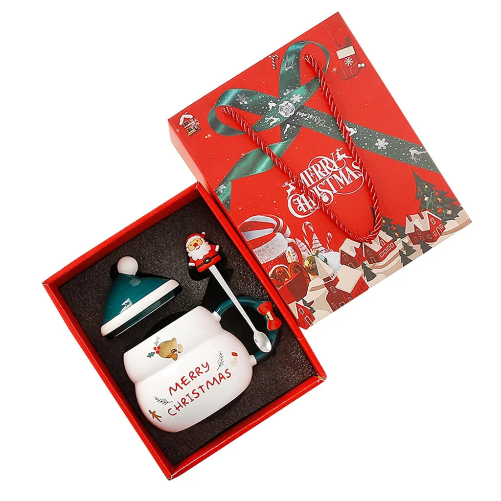 Christmas Mug Gift Set Ceramic Cup with Gift Box - Bell