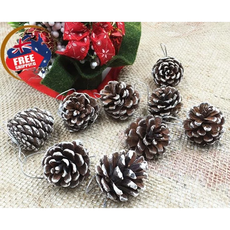 Christmas Natural Pine Cones Tree Hanging Home Decoration