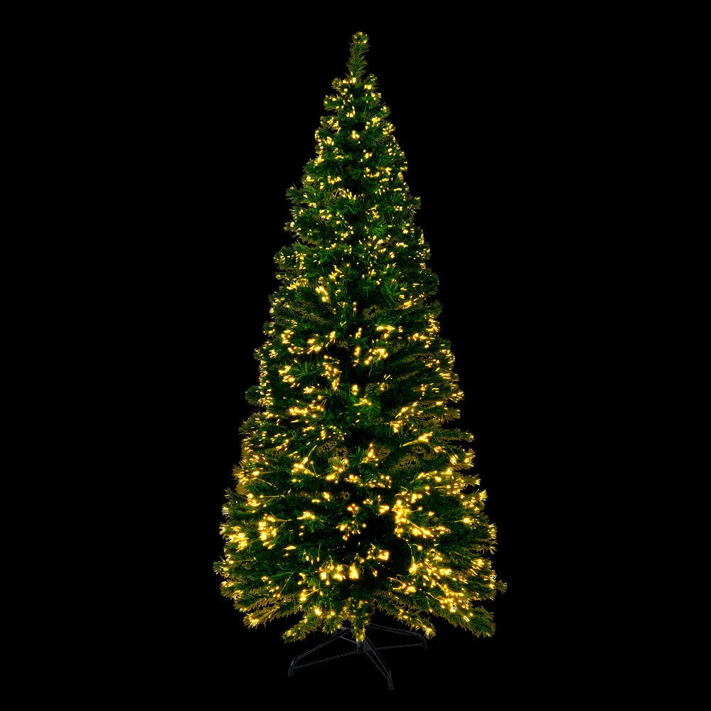 Christmas Tree 1.8M 6FT LED Fibre Optic Multi Warm White
