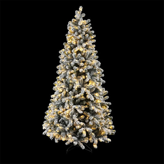 Christmas Tree 2.1M Snow Flocked LED Xmas Decoration - 8