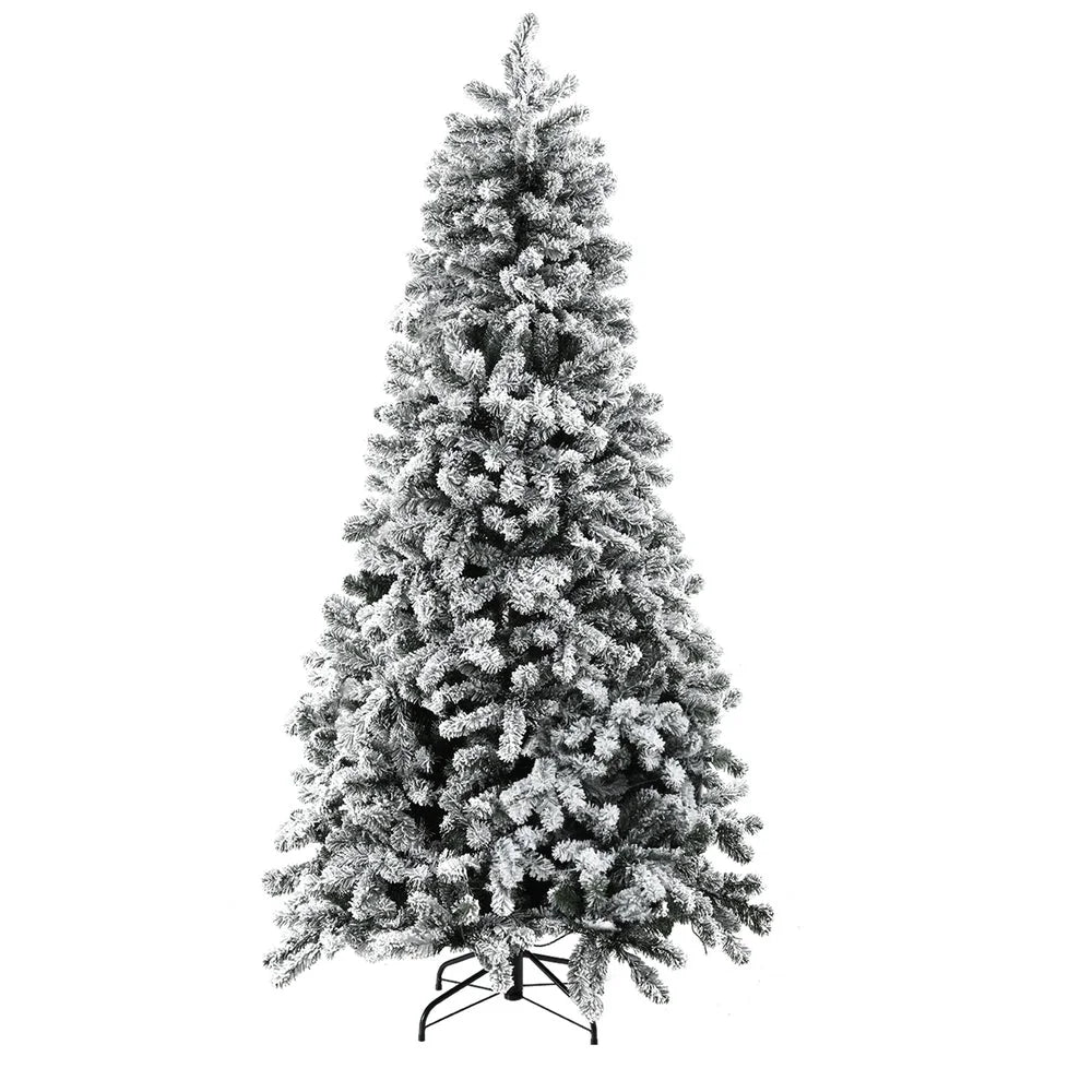 Christmas Tree 2.1M Snow Flocked LED Xmas Decoration - 8